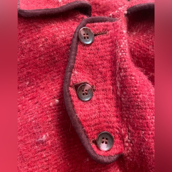 Vintage 1970s handmade wool poncho cape - Picture 4 of 9